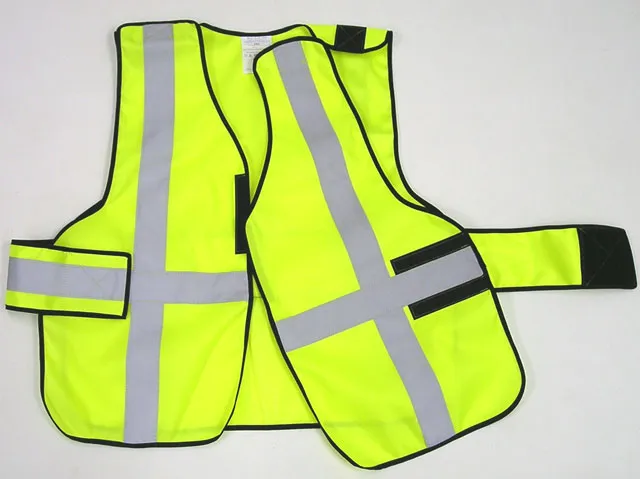 343 Fire V12-EZP Economy Vest 5-Point Break-Away Vest with 2" Silver Striping & Title