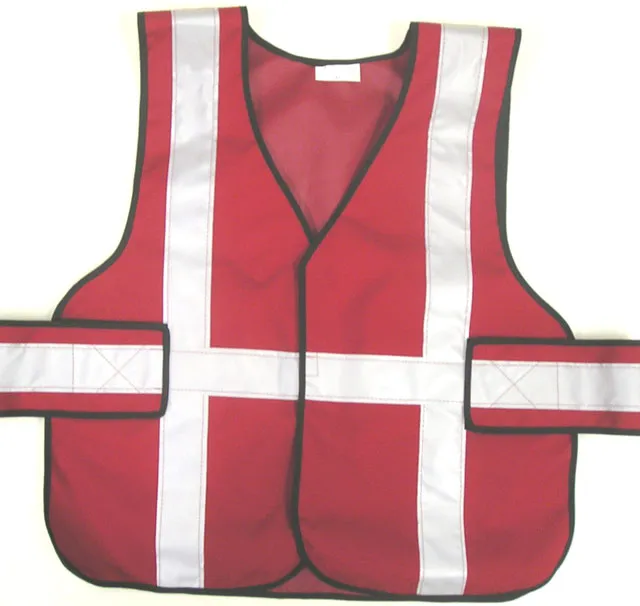 343 Fire V12-EZP Economy Vest 5-Point Break-Away Vest with 2" Silver Striping & Title
