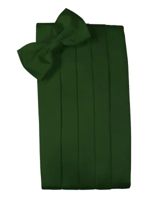 Hunter Green "Premier" Satin Cummerbund Set