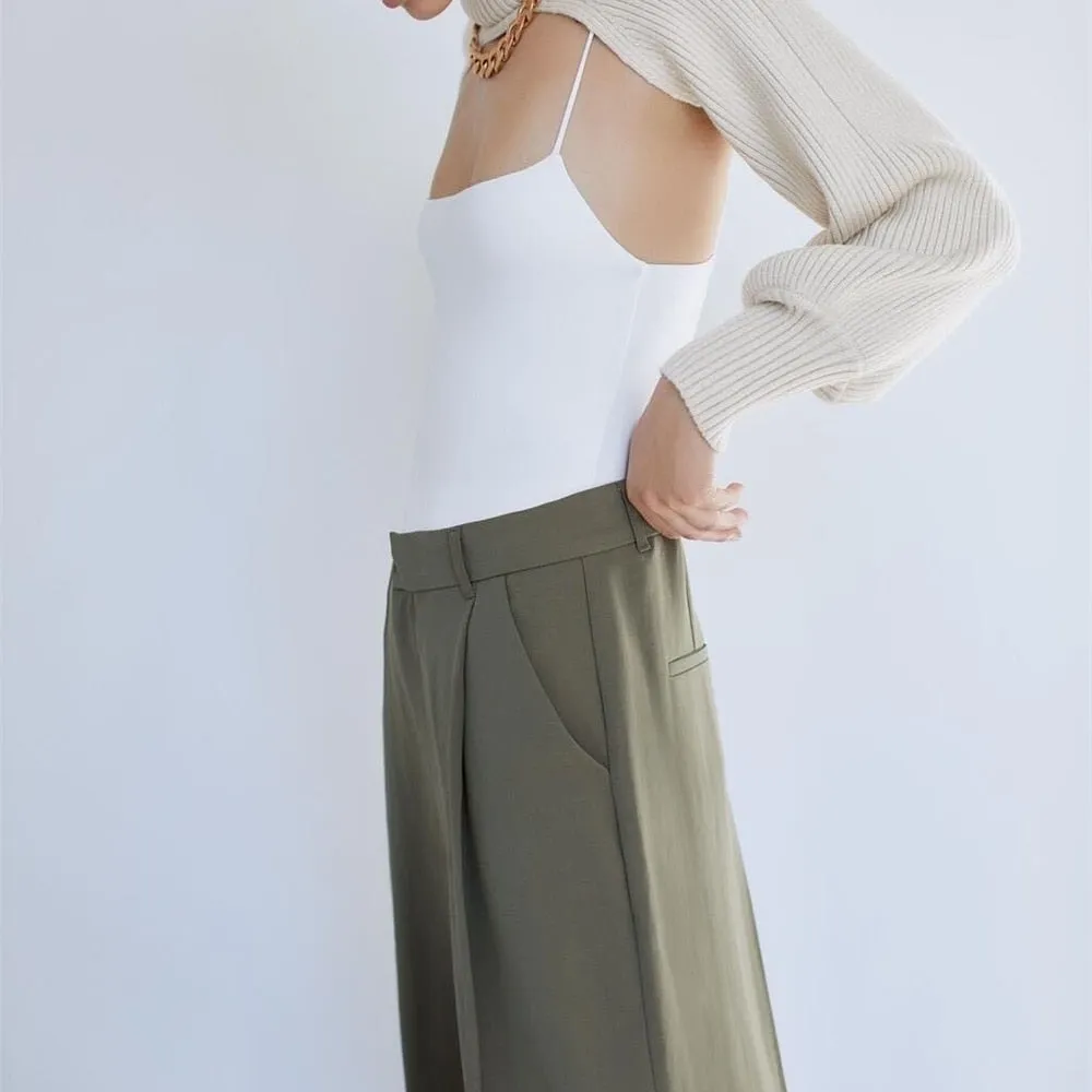 Ｗomen Turtleneck Sexy Short Sweater Chic Streetwear