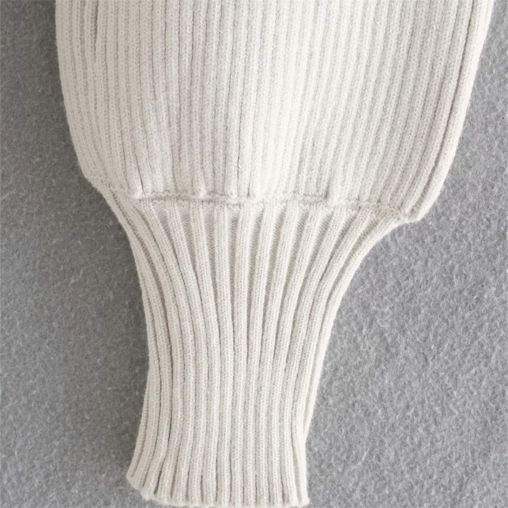 Ｗomen Turtleneck Sexy Short Sweater Chic Streetwear