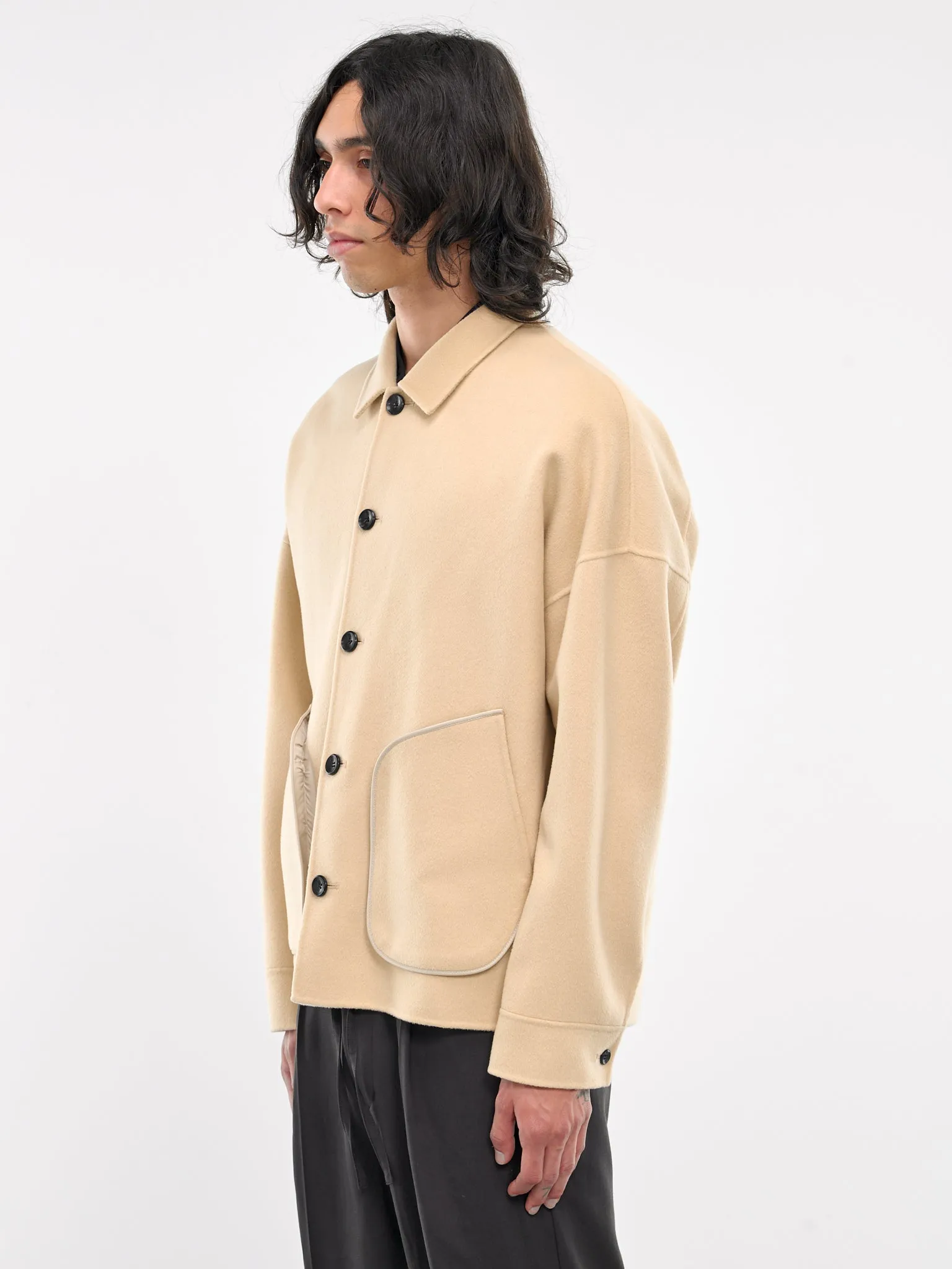 Wool-Cashmere Jacket (AB42-003-OFF-WHITE)
